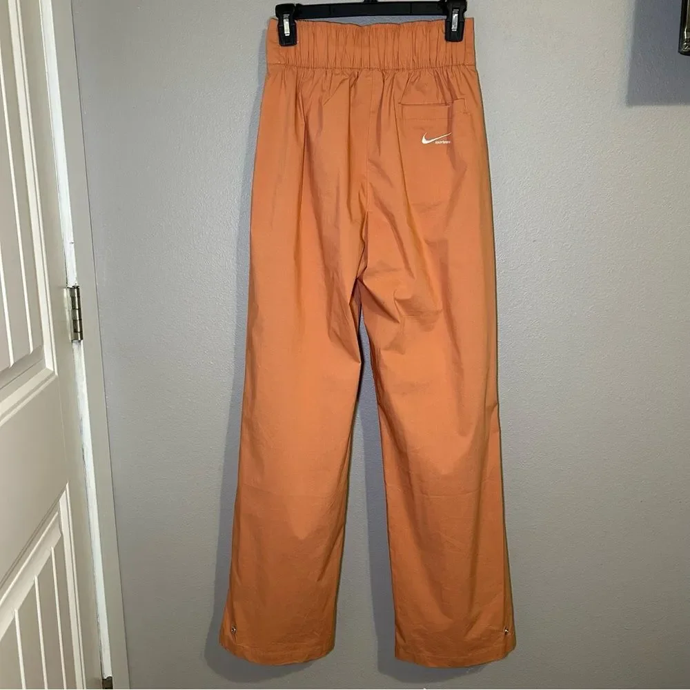Nike Sportwear High Waist Loose Fit Wide Barrel Leg Woven Pants Women’s Small
